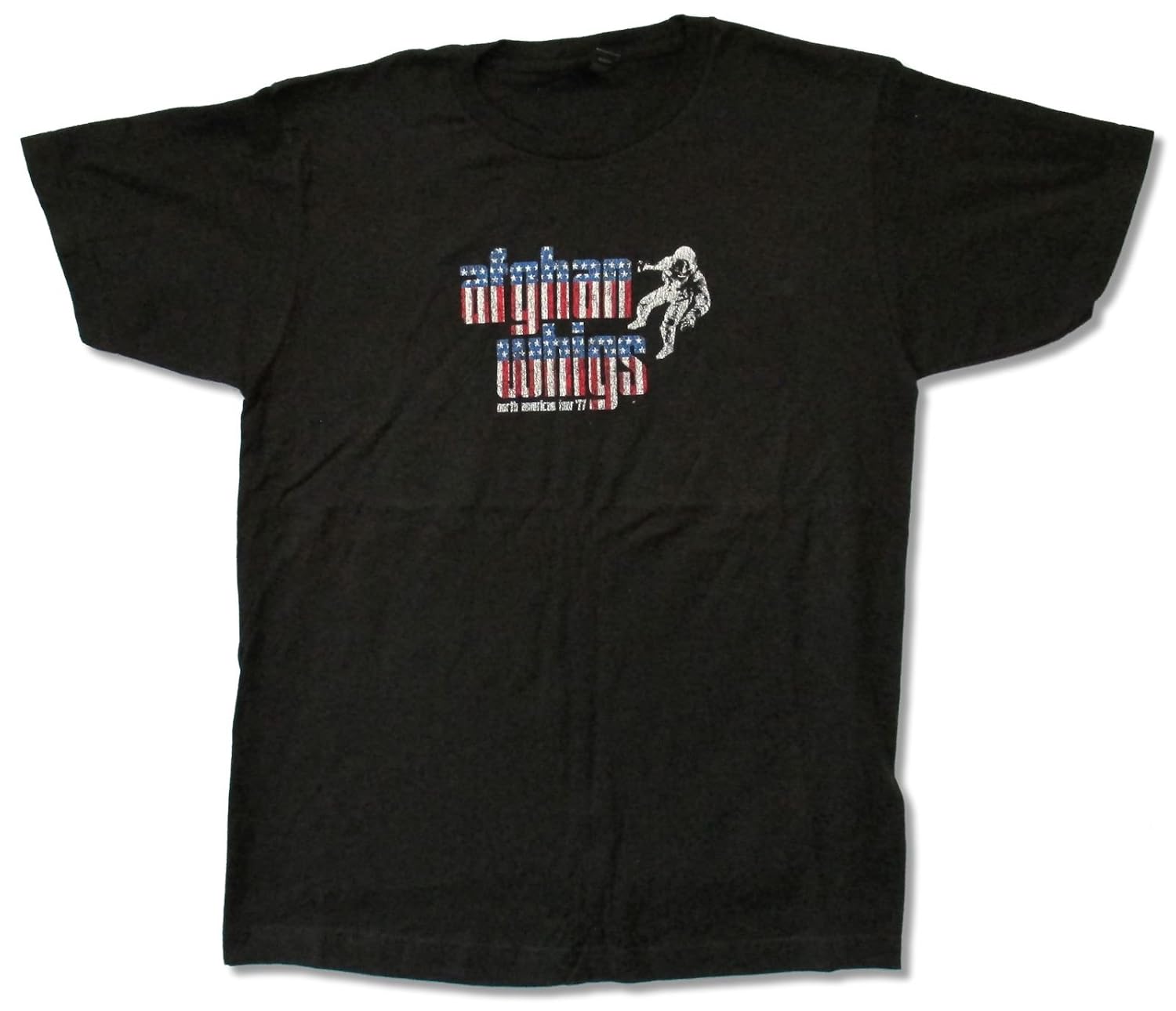 Adult Afghan Whigs Stars Stripes Tour 1977 T Shirt 3552 Jznovelty