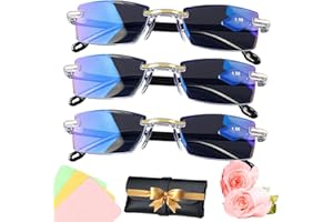 Upgraded Blue Glasses Self Adjusting For Women & Men,Auto Focus Intelligent Dual Focus Eye Glasses Far And Near