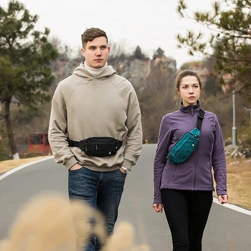 WATERFLY Fanny Pack Waist Bag: Small Hip Pouch Bum Bag Fannie Pack