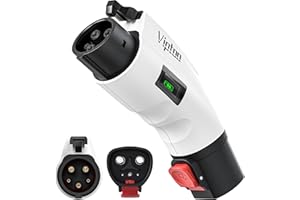 VIPTOO Adapter for Tesla to J1772 Adapter, Compact with Light Indicator, Compatible with Tesla Wall/Mobile/Destination Chargers, Converts Tesla to J1772 for Non-Tesla EVs (for J1772 EVs Only)