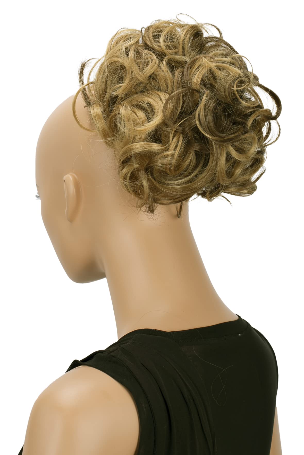 CAISHA Bun Hairpiece Ponytail Topknot Hepburn-Bun Scrunchie Updo Brown Blond Mix HK116