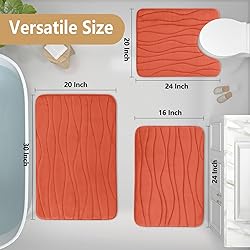 Buganda Memory Foam Bathroom Rug Mat 70x24, Extra