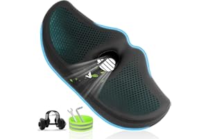 Extra Wide Noseless Bike seat Cushion for Men Women Memory Foam Filling Large Bike Saddle Ventilation Water Proof Bicycle Sea