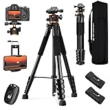 K&F Concept 75 inch/190cm Camera Tripod,Lightweight