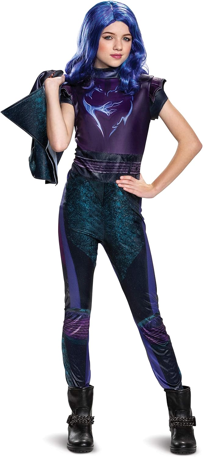 Disguise Disney Mal Descendants 3 Classic Girls' Costume, Purple, Medium (7-8): Toys & Games