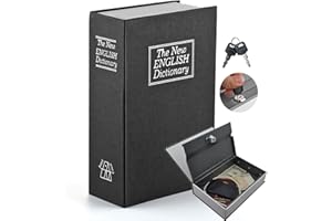 Book Safe With Combination Lock, ALLOMN Dictionary Hidden Safe with 3 Digit Combination Lock, Portable Safe, Book Safe Lock B
