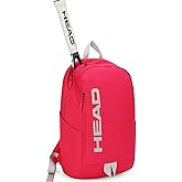HEAD Waterproof Gym Backpack for Women, Medium Sport Backpack for Hiking/Fitness/Travel/Daily, College Laptop Bag for 15.6 inch Notebook,Red