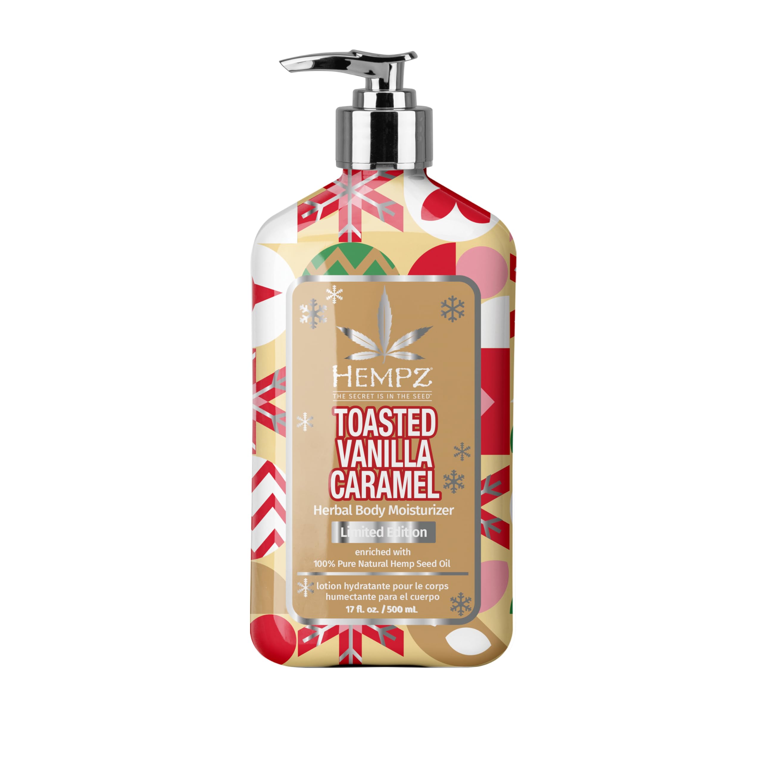 Photo 1 of Hempz Toasted Vanilla Caramel Body Lotion, Moisturizer for men and women, Holiday Gifts, 17 oz