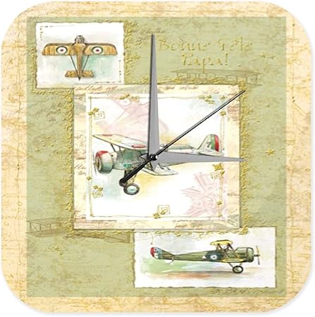 Orologio Da Parete Viaggia Aeroporto Decorativo Marke Elica Aereo Biplano Plexiglas Acrillico Stampato 25x25 Cm Amazon It Casa E Cucina