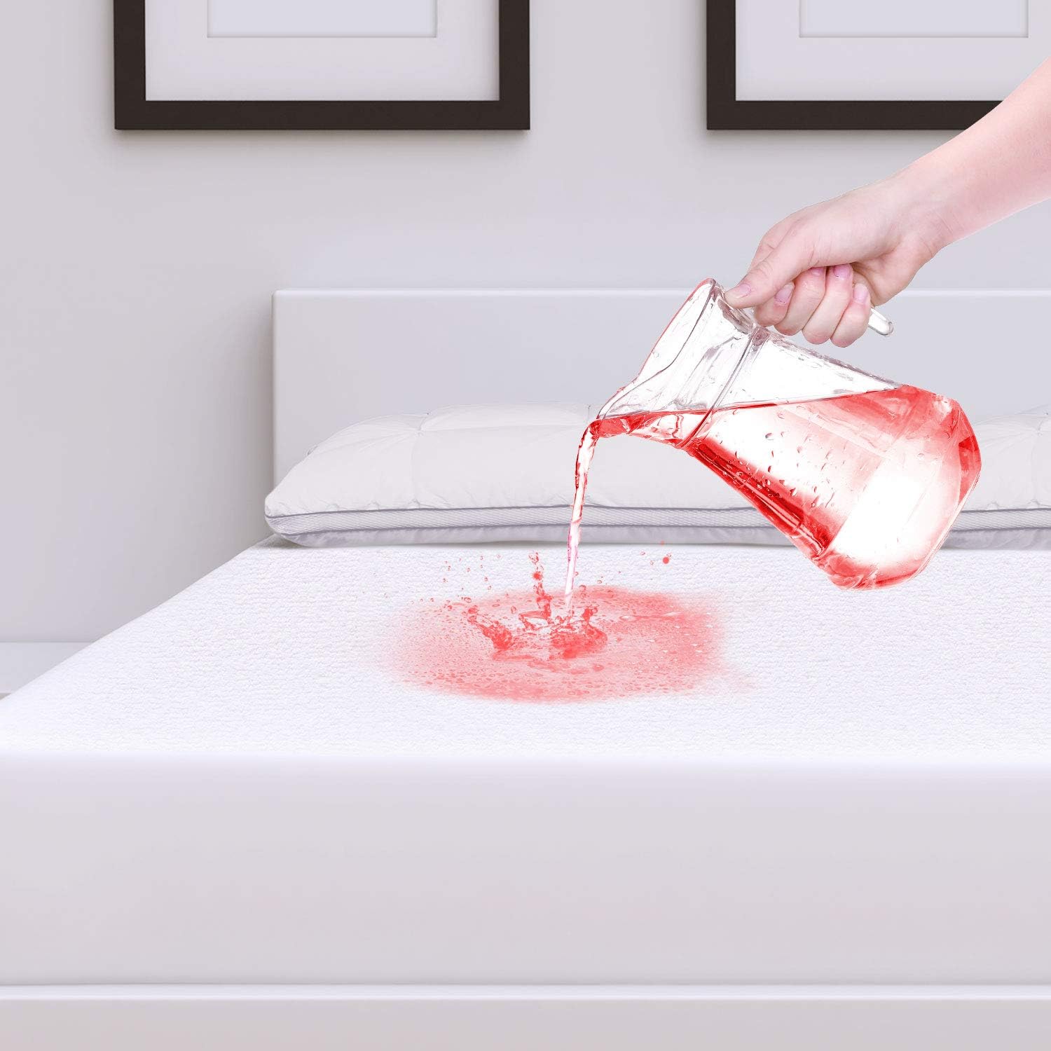 ZAMAT Premium 100% Waterproof Mattress Protector, Breathable & Noiseless Mattress Pad Cover, Fitted 14"-18" Deep, Vinyl Free, Hypoallergenic | Dust Proof | Smooth Soft Cotton Terry Covers (Twin): Home & Kitchen