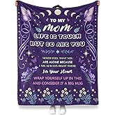 Levens Gifts for Mom Blanket 60" x 50" Soft Fleece Throw for Mother, Perfect Christmas Birthday Gift for Mom from Son Daughter, Cozy Blanket for Mother's Sofa or Bed
