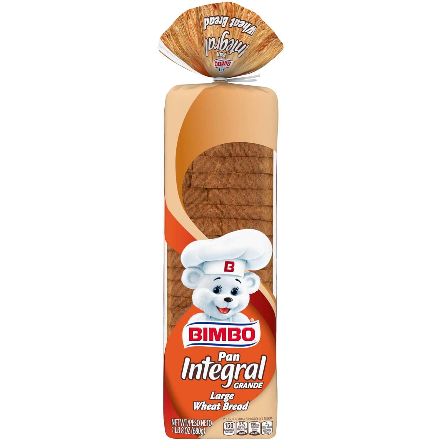 Bimbo Pan Integral Grande Large Wheat Bread, 24 oz Grocery & Gourmet Food