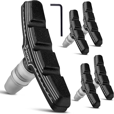 NUWAB 2 Pairs Premium Bike Brake Pads V-Brake Pads with Allen Wrench