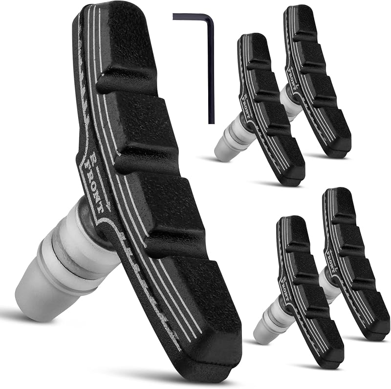 NUWAB 2 Pairs Premium Bike Brake Pads V-Brake Pads with Allen Wrench