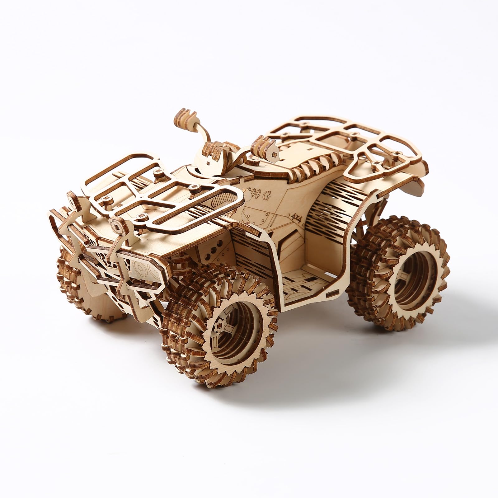 Cuteefun Car Wooden Model kit For Adult Teen, 3D Wooden Puzzle, Make Your Own Woodcraft Kit, Ideal for Birthday Christmas Father's Day (Beach Car)