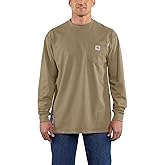 Carhartt Men's Flame-Resistant Force Cotton Long-Sleeve T-Shirt