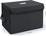 UENTIP 7 inch Vinyl Record Storage Box Black Stackable Collapsible Holds 60 view 2