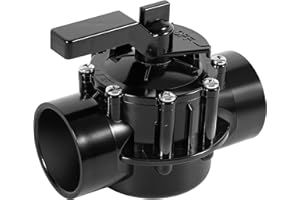 ENRAND 4716 2-Port 2 to 2-1/2-Inch Positive Seal NeverLube Valve, 170 GPM Flow, fits for 2" & 2-1/2" PVC Pipe