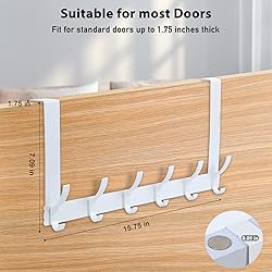 Optish Over The Door Hooks, Door Hanger Hooks for