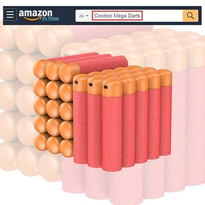 Buy Coodoo Mega Darts 60 Pcs Refill Pack Compatible Mega Bullets For Nerf N Strike Mega Series Blasters Toy Gun Red Foam Darts With Storage Bag Online In Uzbekistan B07f81y474