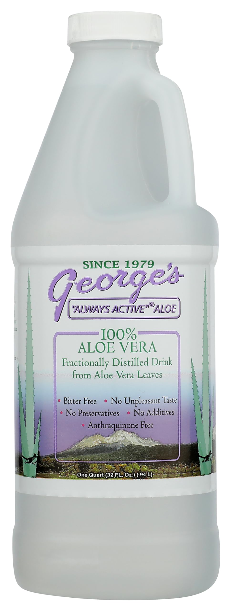 Georges Aloe Vera Drink, 32 Ounce