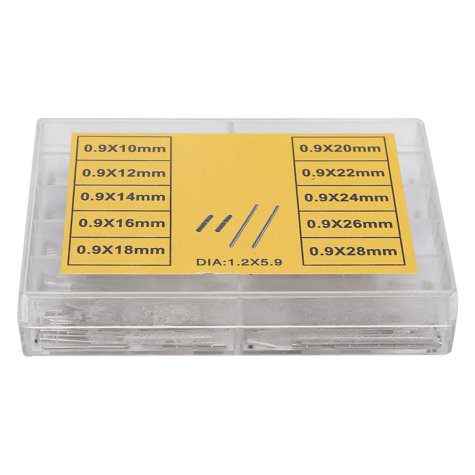 Watchband Tubes Pins,Watch Strap Tubes Pins, Watch Band Spring Bars Link Pins,Professional Watch Repair Accessory,with Separate Compartments,for Watch Repairing