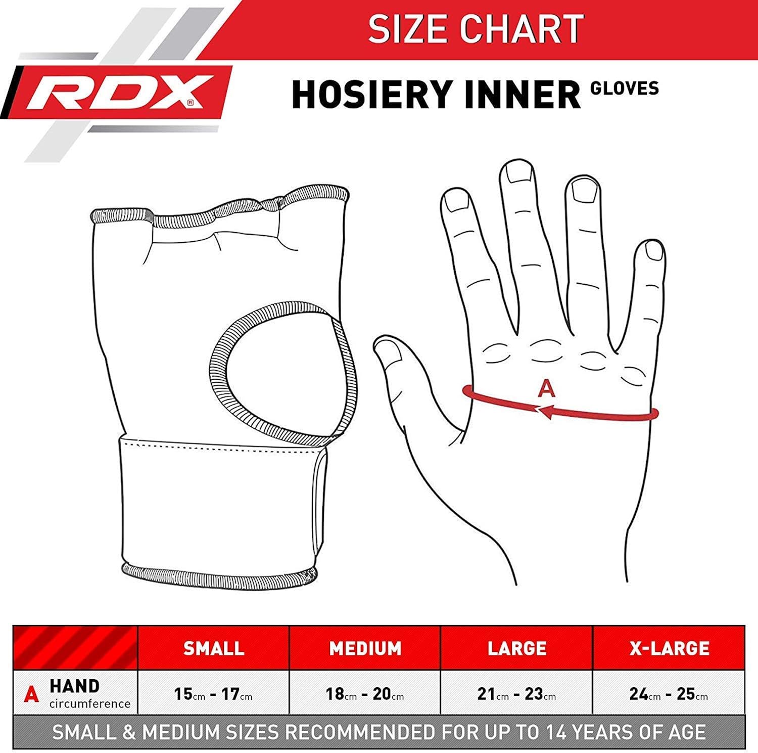 RDX boxing elastic inner gloves, MMA, boxing bandages, gloves, thumb loops, Multicolor (Blue/Gold), X-Large - Image 3