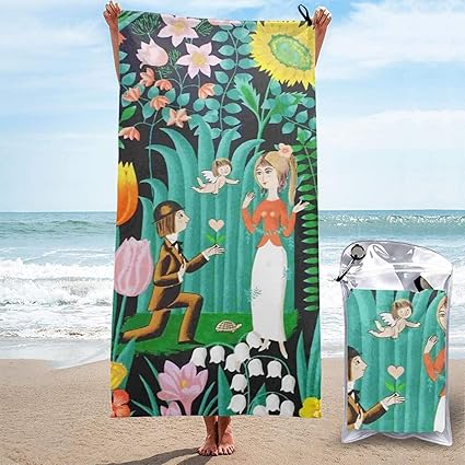 Amazon Co Jp 強力 レイモン ペイネ 待ち受け 復縁 ビーチタオル バスタオル 可愛いデザイン ビーチマット瞬間吸水 速乾 軽量 砂がつかない 防砂 ビーチタオル持ち運びやすい家庭用 ホテル 海水浴 旅行用タオル ホーム キッチン