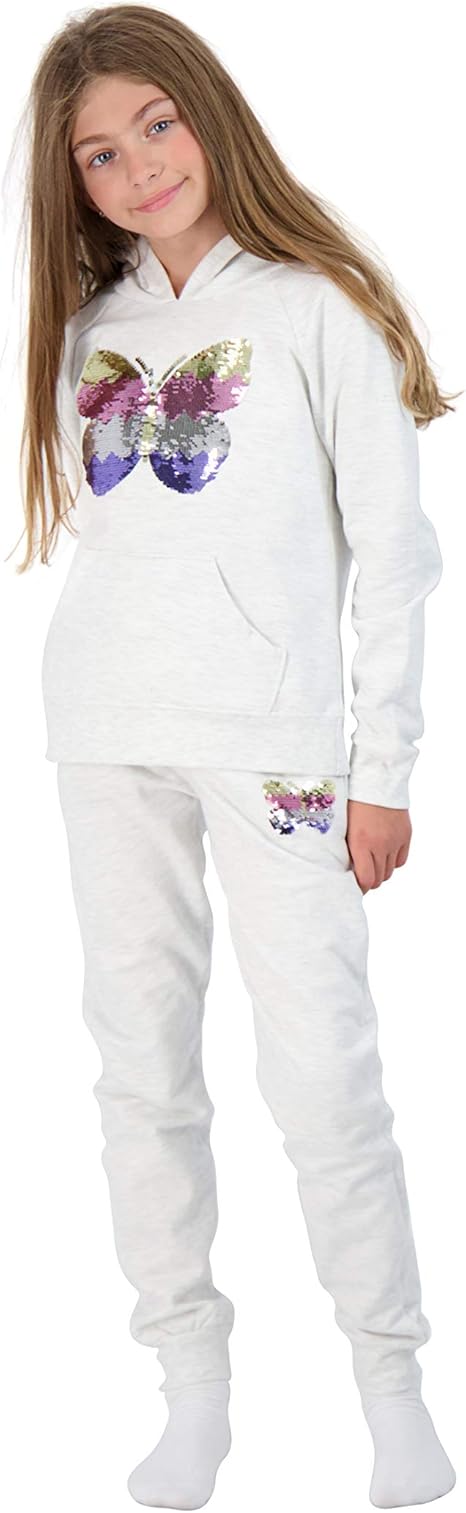 white hoodie and sweatpants