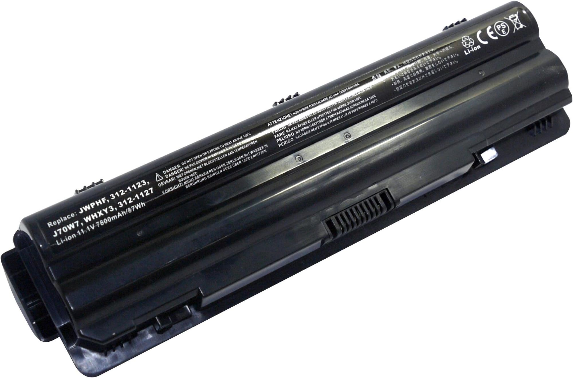 PowerSmart® 7800 mAh 9, cell battery for Dell XPS 14 (L401X), XPS 15 (L501X), XPS 17, XPS L502X, J70W7.