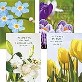 ceiba tree Religious Easter Cards 16 Pack Inspiring Bible Greeting Card Assorted Flowers Blank Notes Cards with Envelopes for Christians