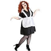 Womens Plus Size Rocky Horror Picture Show Magenta Maid Costume Dress | Halloween and Cosplay | Dress, Apron, Cap