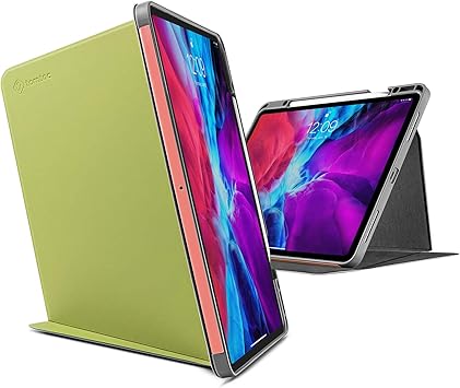Amazon Com Tomtoc Vertical Case For Ipad Pro 12 9 2018 2020 Protective Case With Pencil Holder Magnetic Kickstand Support Ipad Pencil Wirelessly Charging Auto Wake Sleep Avocado Computers Accessories