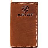 Ariat Rodeo Wallet Emboss Shield & Script Medium Brown, Leather One Size