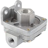 World American WA229813 QR-1 Air Brake Quick Release Valve 3/8" Supply Dual 1/4" Delivery Ports 0 PSI Crack Pressure - Replaces Bendix 229813, Automann, 170229813, Haldex 229813RX, Freightliner