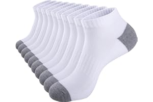 eallco 10 Pairs Mens Ankle Socks Low Cut Socks for Men Athletic Socks Size 10-13 Cushioned