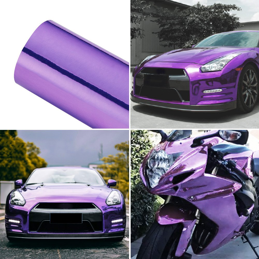 ATMOMO Purple Car Wrap Vinyl Film Colorful DIY Car Body Films Vinyl Car