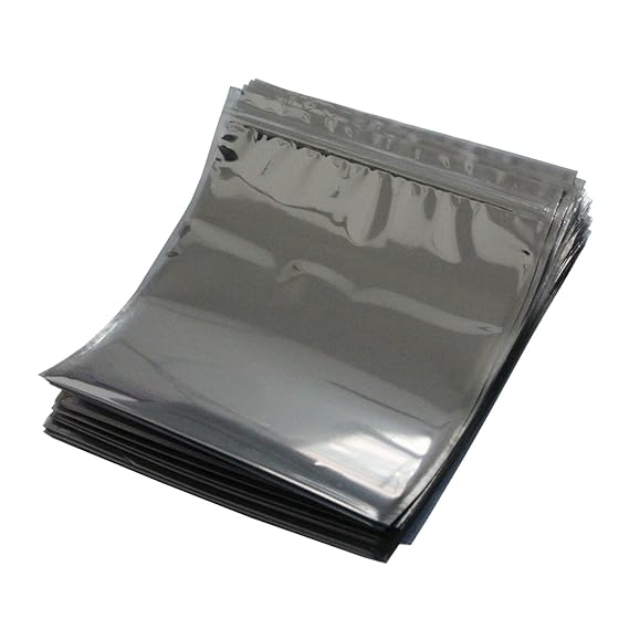 LJY 50 Stück Antistatische Resealable Large Size Taschen für Motherboard HDD und elektronisches Gerät, 21cm x 24cm