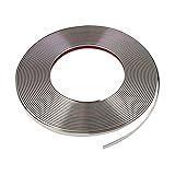 uxcell 15M x 10mm Silver Tone Sticky Chrome