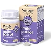 Renzo's Smile Patrol Dissolvable Probiotics for Kids, Sugar-Free - Kids Oral Health Supplement with 4 Probiotic Strains & L-Arginine for Healthy Teeth & Gums - 30 Melty Tabs, Green Apple Flavor