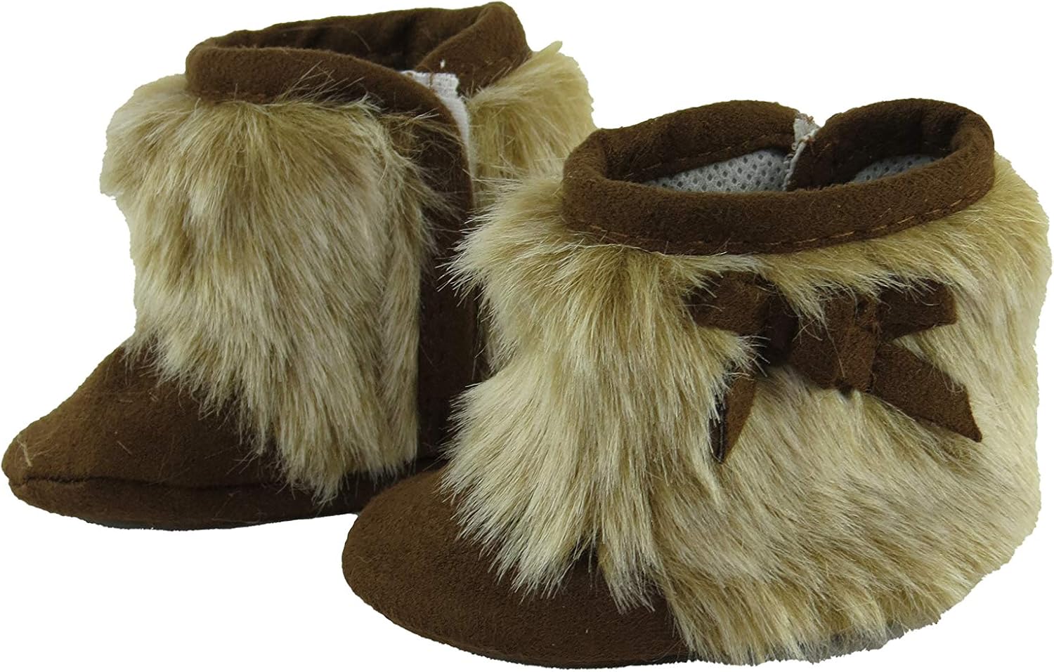 girls tan fur boots