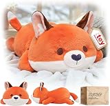 Mewaii Cute Fox Plush Pillow Red Fox Stuffed Animal 13 Inch Kawaii