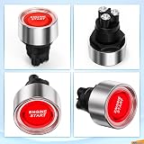 Gebildet Universal SPST 12V-24V 50A Push Start Ignition Button Red view 2