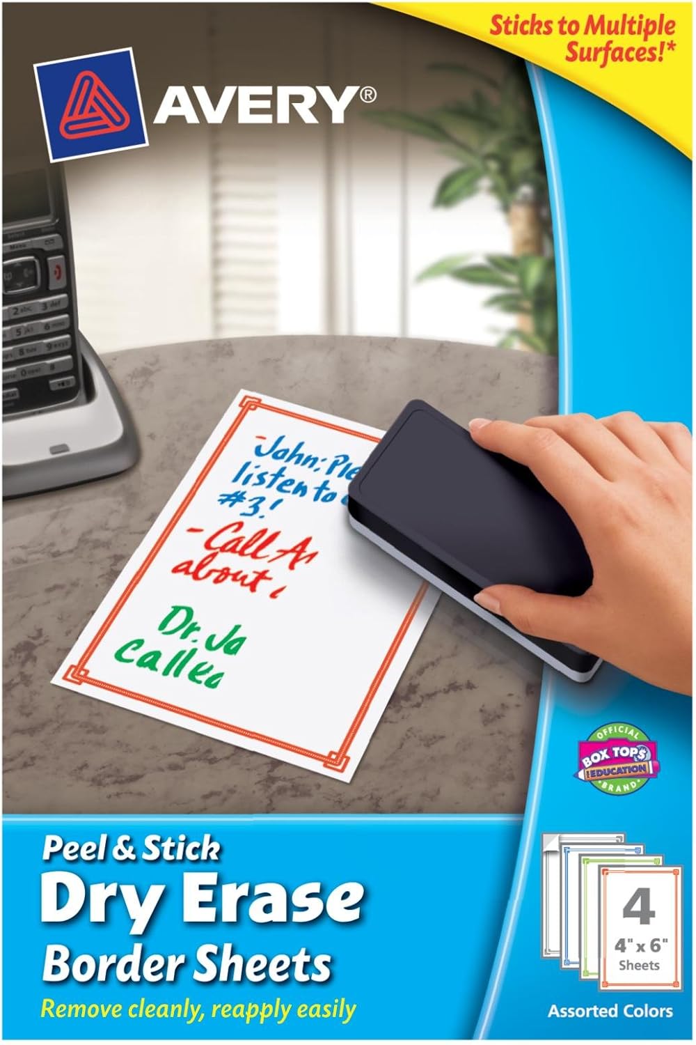 Avery Peel and Stick Dry Erase Sheets with