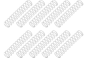 PATIKIL Compression Spring, 0.5mm Wire Dia x 10mm OD x 50mm L, 10 Pcs 304 Stainless Steel Mechanical Extension Small Springs 