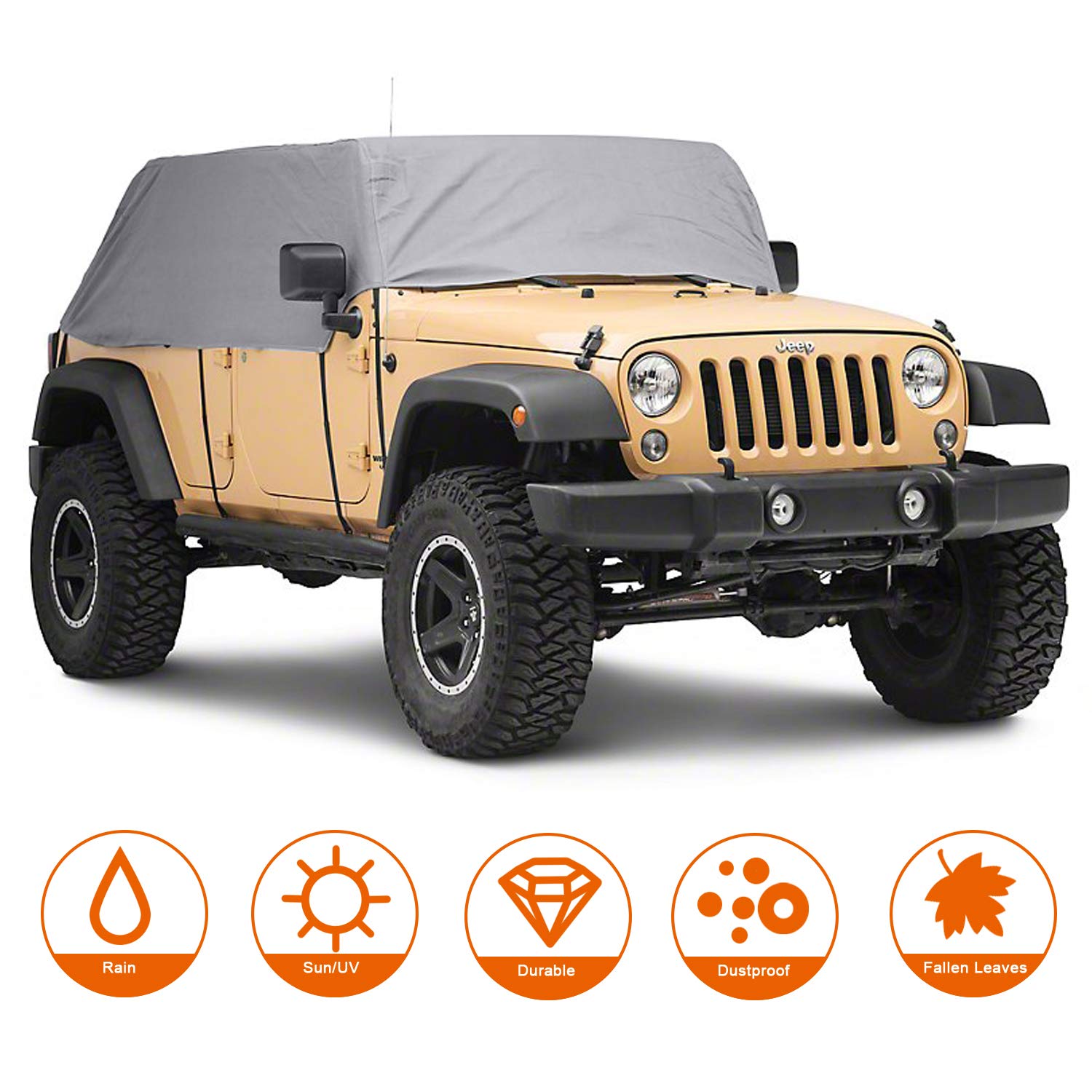 Jeep Wrangler Rain Cover - Top Jeep