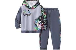 AYZOZUY Toddler Boys Colorful Paint - Splatter Hoodie And Jogger Set, Soft Cotton Blend For All - Day Comfort