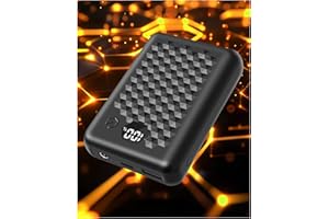 Wulcea DC Output 7.4V 14000mAh USB Output 5V2A Battery Pack Long Lasting Big Capacity for Heated Apparel Women Men Vest Lady 