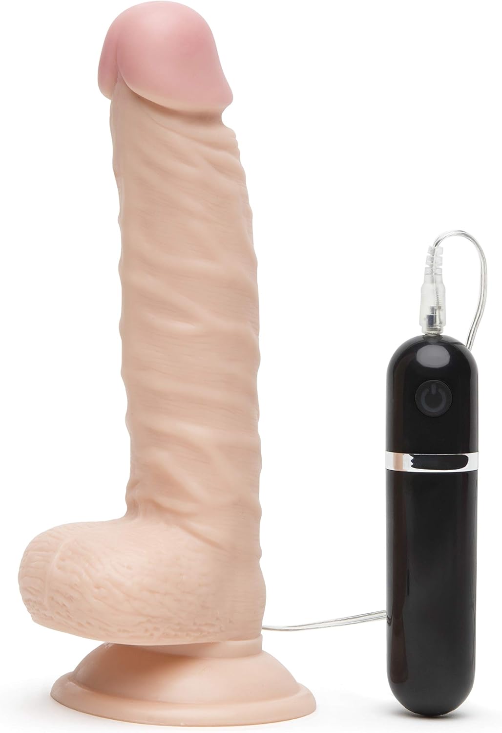 Lovehoney Lifelike Lover Classic Realistic 8 inch Dildo Vibrator with Suction Cup Flesh Pink