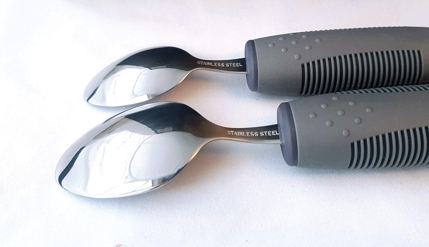 BUNMO Adaptive Utensils for Elderly/Arthritis/Weak Hand Grip & Handicapped - Convenient Travel Pouch: Health & Personal Care